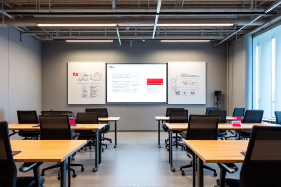 Interior of FliskLayer's modern coaching space in Rotterdam